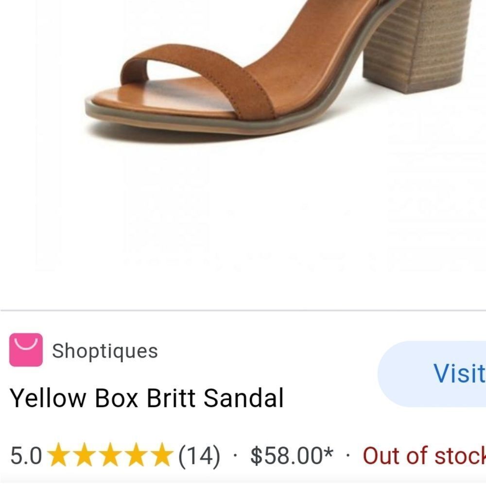 Yellow Box Britt Leather Upper Buckle Shoes - Picture 2 of 6